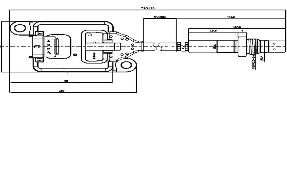 NOx Sensor for Cummins - 1831900, 2871978, 2894939, 2894939RX, 4984053, 4984576, 5462435, 5WK96674A, 6398823R - DPF Discounter