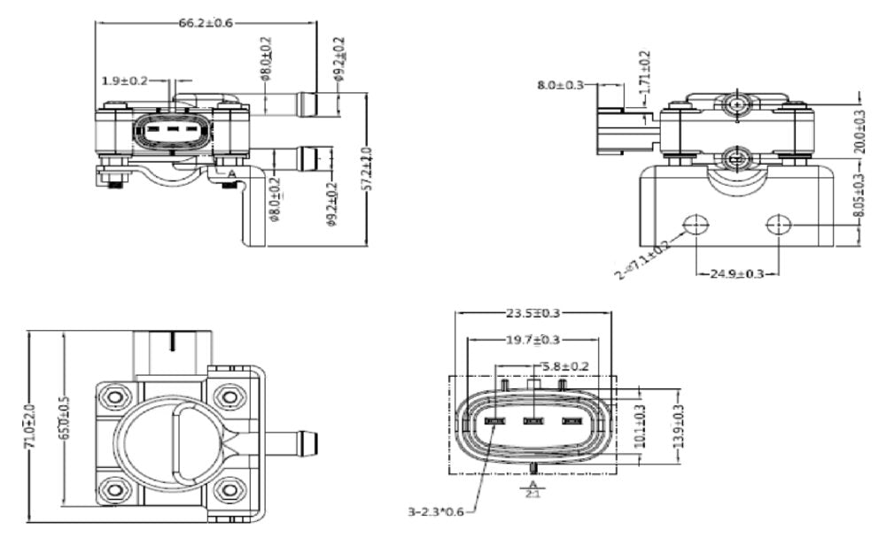 Pressure Sensor for Cummins - 2596655C1, 4921730 - DPF Discounter