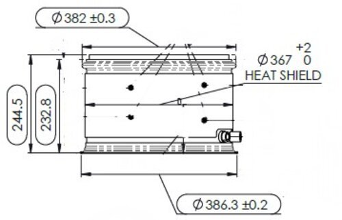Replacement DPF, Paccar - 2086437X, 2086437XS, 2088082X, 2088082XS, 2131533, 2131533PE, 2131533PEX, 2274612, 2274612PE, 2274612PEX, 2516807C91, 2520606C91, 5011531R91, A055F100, A055H506 - DPF Discounter