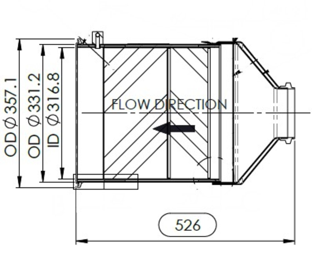 Replacement DOC,  Detroit Diesel - 6804901414, DDE EA6804901414, DDE RA6804901414, EA6804901414, RA6804901414, A6804901414