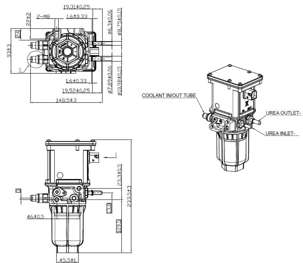 DEF Doser for Detroit Diesel, Air-Assisted - A0001404778, A0001405578, A0001407078, A0001407278, A0001407778, A0001408078, A0011400678, EA0001404778, A0001404778 - DPF Discounter