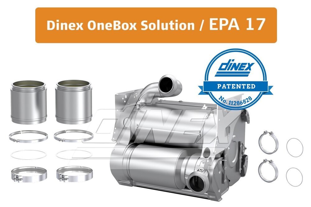 DPF´s loaded OneBox, Freightliner/Western star, Detroit Diesel Engine, (Non - Air Assisted, EPA17) A6804901356 - DPF Discounter