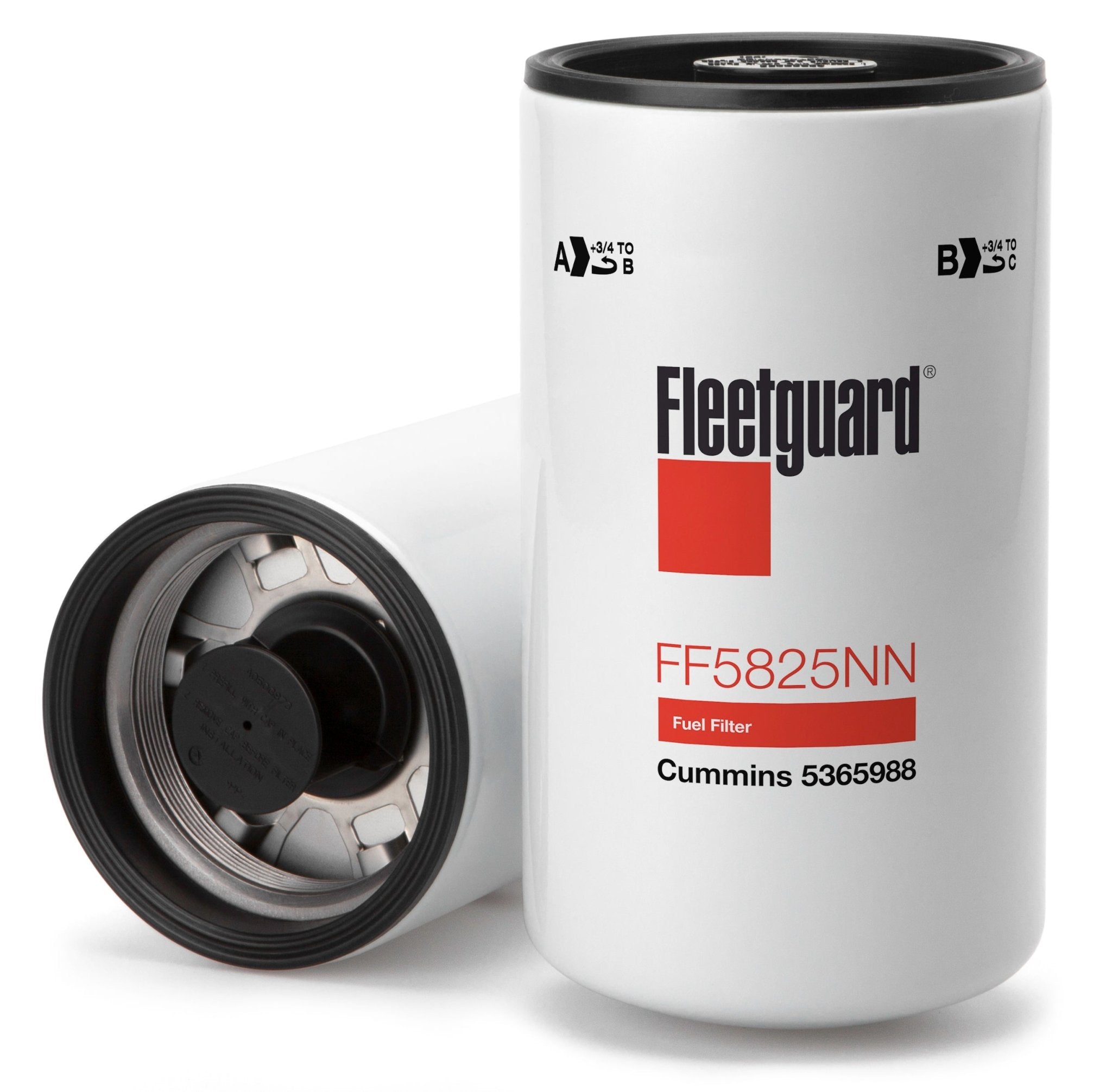 Fleetguard Fuel Filter, Spin - On, NanoNet Filter - FF5825NN - DPF Discounter