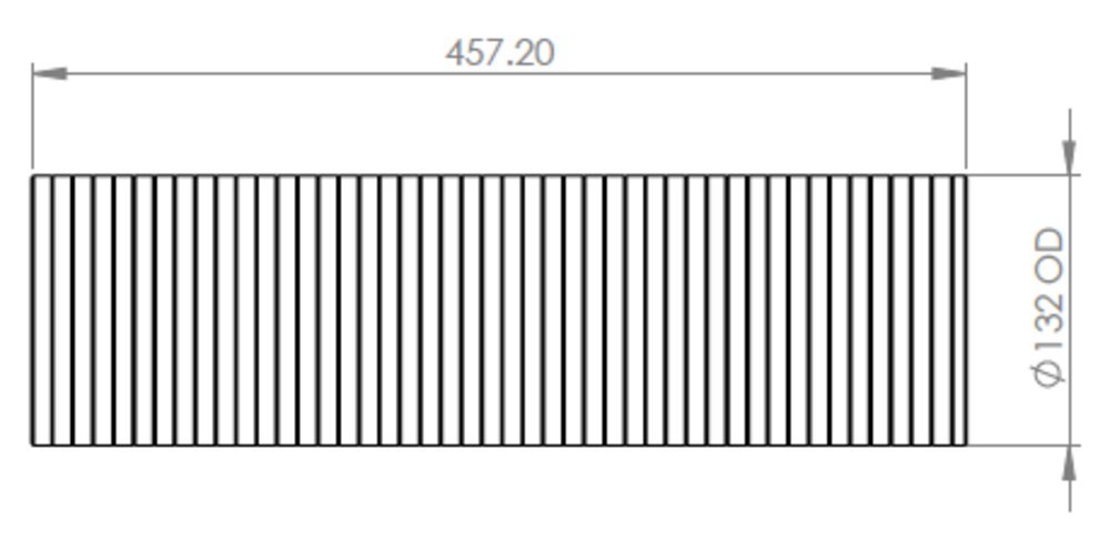 Flex Pipe Ø=5", L=18", SS - DPF Discounter