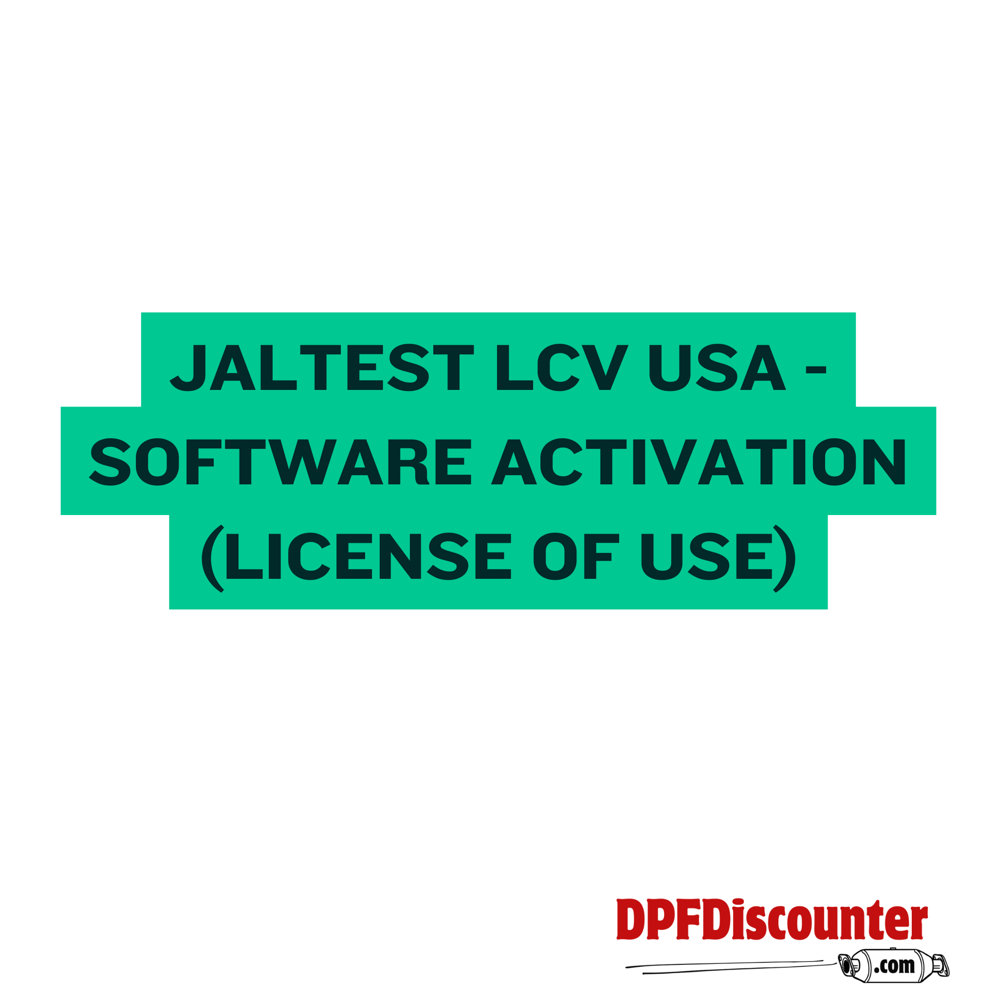 Jaltest LCV USA - Software Activation (License of use) - 73001002 - DPF Discounter