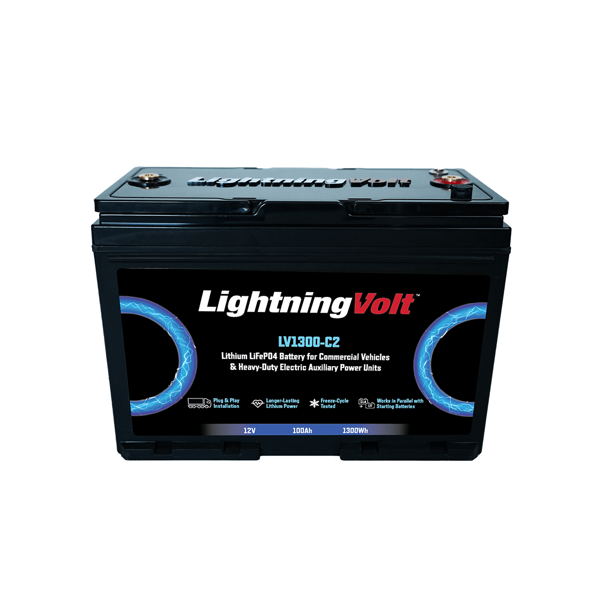 LV1300-C2 LightningVolt Lithium Truck APU Battery - DPF Discounter