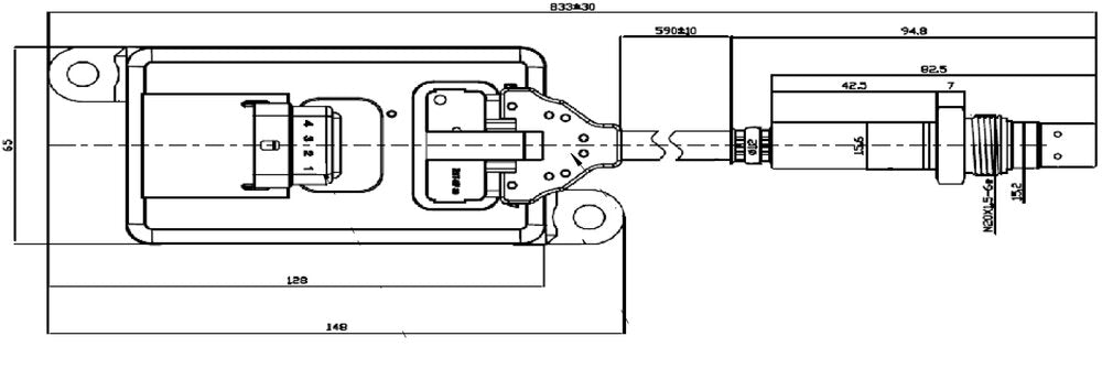 NOx Sensor for Cummins - 2894940RX, CONTIREF.5WK96675A, 6402952, 6402952R - DPF Discounter