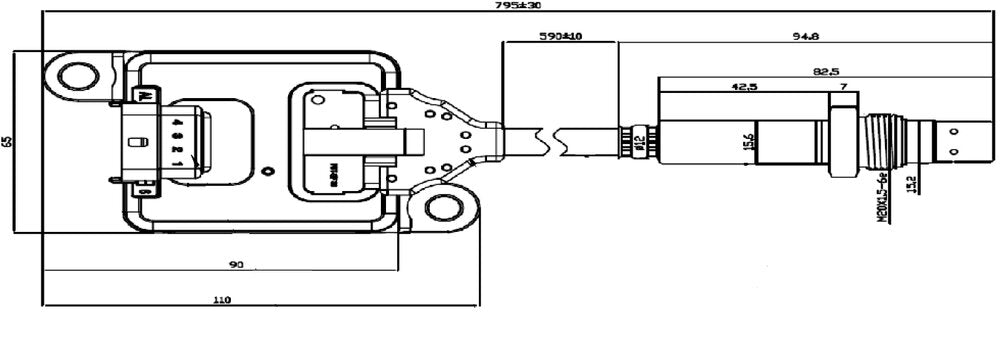 NOx Sensor for Cummins - 2894941, 2894941RX, 3687334RX, 3872081, 5WK96673A - DPF Discounter