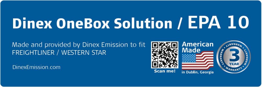 OneBox, Freightliner/Western star, Detroit Diesel Engine, (Air Assisted, EPA10) 6804903536, 6804904756, 6804905014, 6804909214 - DPF Discounter