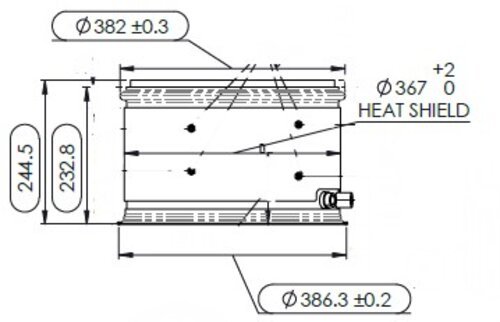 Replacement DPF, Paccar - 2086437X, 2086437XS, 2088082X, 2088082XS, 2131533, 2131533PE, 2131533PEX, 2274612, 2274612PE, 2274612PEX, 2516807C91, 2520606C91, 5011531R91, A055F100, A055H506 - DPF Discounter