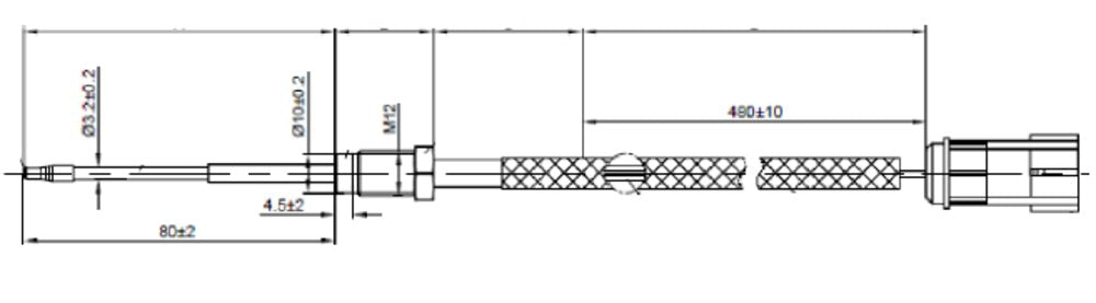 Temperature Sensor for Cummins - 3006419C1, 4901146 - DPF Discounter